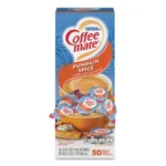 Coffee mate Liquid Coffee Creamer, Pumpkin Spice, 0.38 oz Mini Cups, 50Box (NES75520)