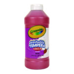 Crayola Artista II Washable Tempera Paint, Red, 16 oz Bottle (CYO543115038)