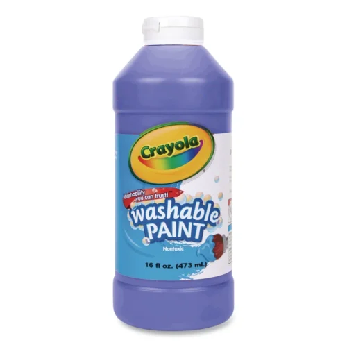 Crayola Washable Paint, Blue, 16 oz Bottle (CYO542016042)