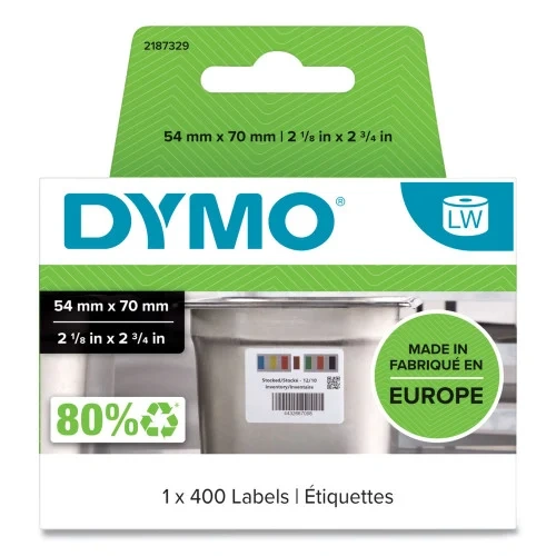 DYMO Days of the Week Barcode Labels for LabelWriter Label Printers, 2.75 x 2.12, BlackWhite, 400 LabelsRoll (DYM2187329)