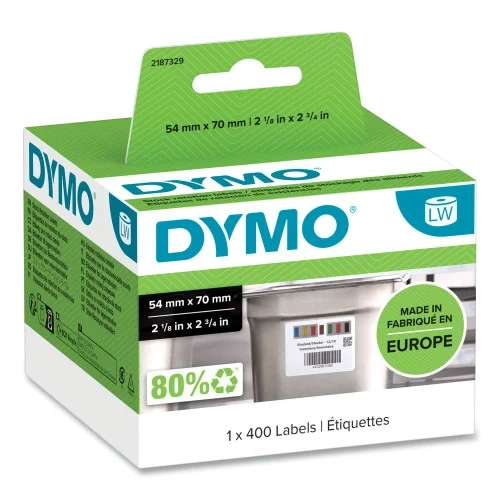 DYMO Days of the Week Barcode Labels for LabelWriter Label Printers, 2.75 x 2.12, BlackWhite, 400 LabelsRoll (DYM2187329)