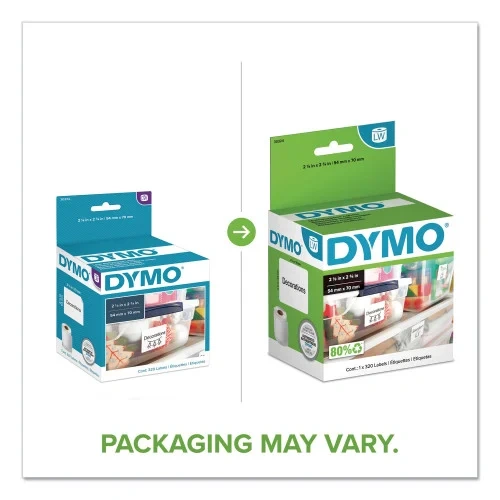 DYMO LW Multipurpose Labels, 2.75 x 2.12, White, 320 LabelsRoll (DYM30324)