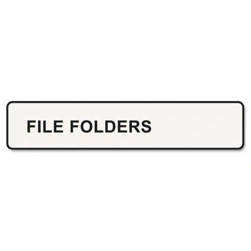 DYMO LabelWriter 1-UP File Folder Labels, 0.56 x 3.43, White, 130 Labels Roll, 2 RollsPack (DYM30327)