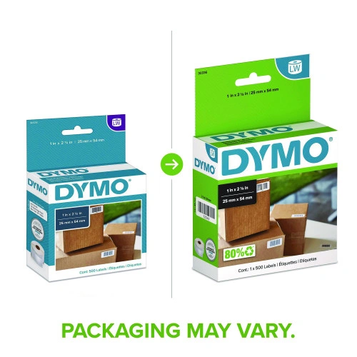 DYMO LabelWriter Address Labels, 1.25'' x 2.25'', White, 1,000 LabelsRoll (DYM30334)