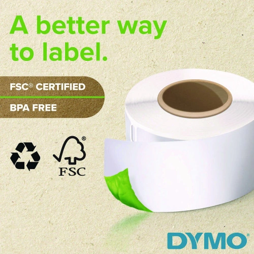 DYMO LabelWriter Address Labels, 1.25'' x 2.25'', White, 1,000 LabelsRoll (DYM30334)