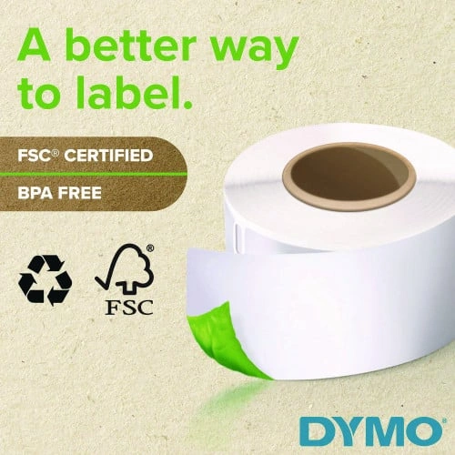 DYMO LabelWriter Address Labels, 1.4 x 3.5, White, 260 LabelsRoll, 2 RollsPack (DYM30321)