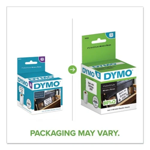 DYMO LabelWriter VHS Top Labels, 1.8 x 3.1, White, 150 LabelsRoll (DYM30326)