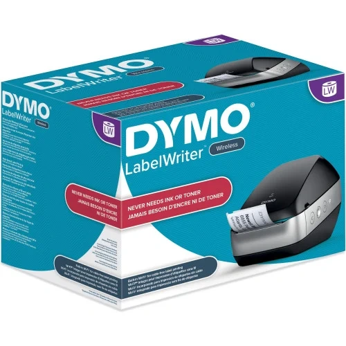 DYMO LabelWriter Wireless Black Label Printer, 71 Labelsmin Print Speed, 5 x 8 x 4.78 (DYM2002150)