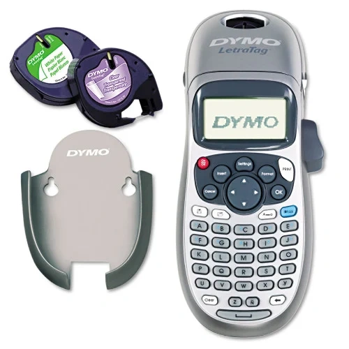 DYMO LetraTag 100H Label Maker, 2 Lines, 3.1 x 2.6 x 8.3 (DYM2174535)