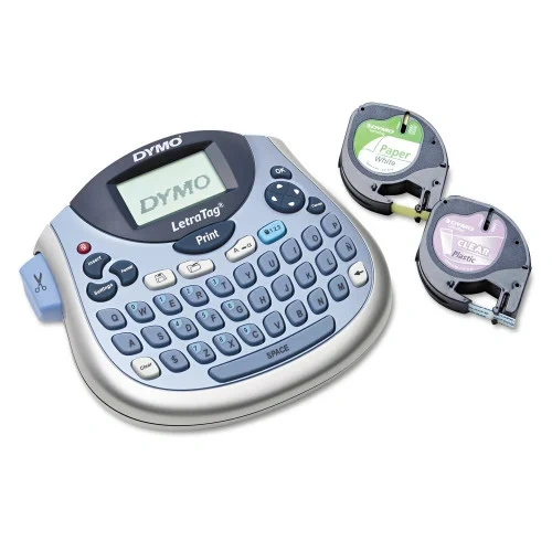 DYMO LetraTag 100T Label Maker, 2 Lines, 6.7 x 2.8 x 5.7 (DYM2174540)