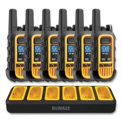 DeWalt DXFRS300BCH Heavy-Duty Walkie Talkies, 1 W, 22 Channels (SEHDXFRS300BCH)