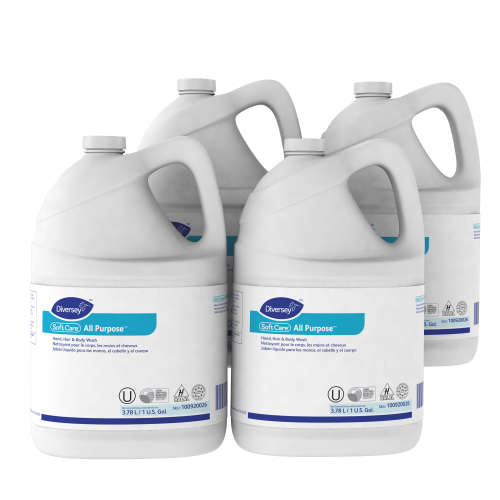 Diversey Soft Care All Purpose Liquid Refill, Gentle Floral Scent, 1 gal, 4Carton (DVO100920026)