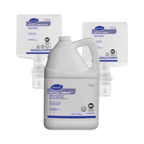 Diversey Soft Care Defend Foam Handwash Refill, Fragrance-Free, 1.2 L, 6Carton (DVO100907902)