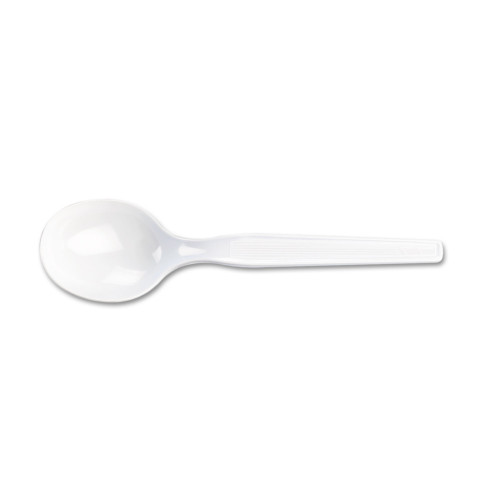 Dixie Plastic Cutlery, Heavy Mediumweight Soup Spoon, 1,000Carton (DXESM207CT)