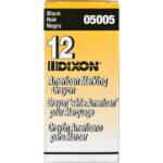 Dixon Classic Professional Crayons, Black, Dozen (DIX05005)