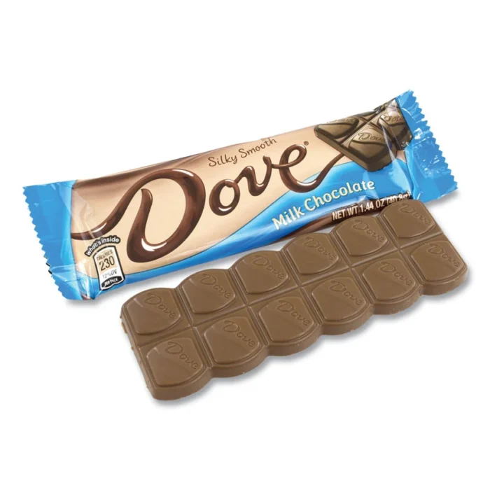 Dove Milk Chocolate Bars, 1.44 oz, 18 BarsCarton (GRR20900468)