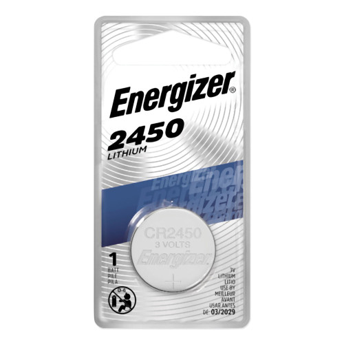 Energizer 2450 Lithium Coin Battery, 3 V (EVEECR2450BP)