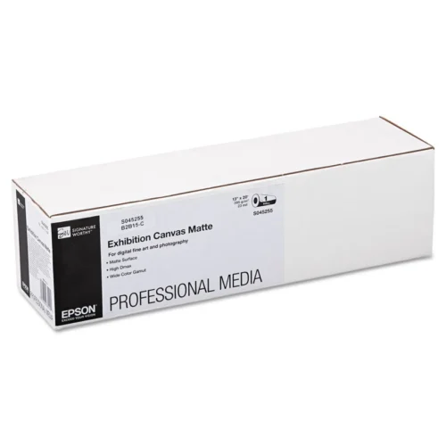 Epson Exhibition Canvas, 23 mil, 13 x 20 ft, Matte White (EPSS045255)