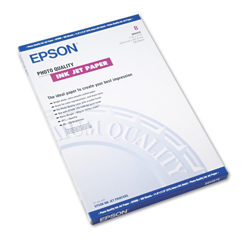 Epson Matte Presentation Paper, 4.9 mil, 11 x 17, Matte Bright White, 100Pack (EPSS041070) (2)