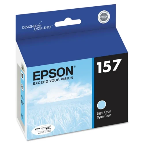 Epson T157520 (157) UltraChrome K3 Ink, Light Cyan (EPST157520)