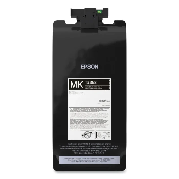 Epson T53E820 (T53E) UltraChrome Ink, Matte Black (EPST53E820)