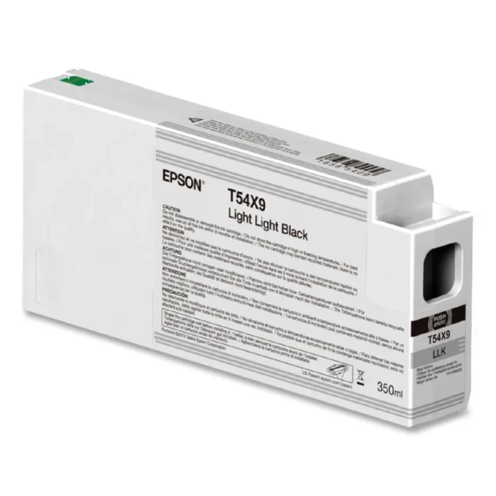 Epson T54X900 (T54X) UltraChrome HD Ink, 350 mL, Light Light Black (EPST54X900)