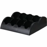 FLAVIA Small Merchandiser, 8 Compartments, 13.6 x 13 x 4.4, Black (LAV25200000)