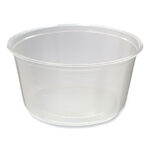 Fabri-Kal Microwavable Deli Containers, 12 oz, 4.6 Diameter x 2.3 h, Clear, Plastic, 500Carton (FABPK12SC)