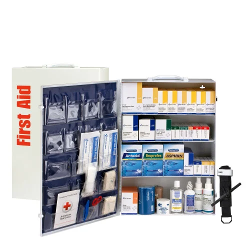 First Aid Only 150 Person ANSI B 4 Shelf Cabinet, 1,462 Pieces, Metal Case (FAO91341)