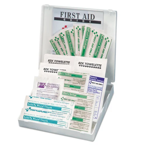 First Aid Only All-Purpose First Aid Kit, 21 Pieces, 4.75 x 3, Plastic Case (FAO110)