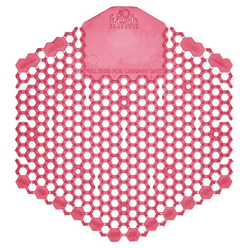 Fresh Products Wave 3D Urinal Deodorizer Screen, Spiced Apple Scent, Red, 10Box (FRS3WDS60SAP)