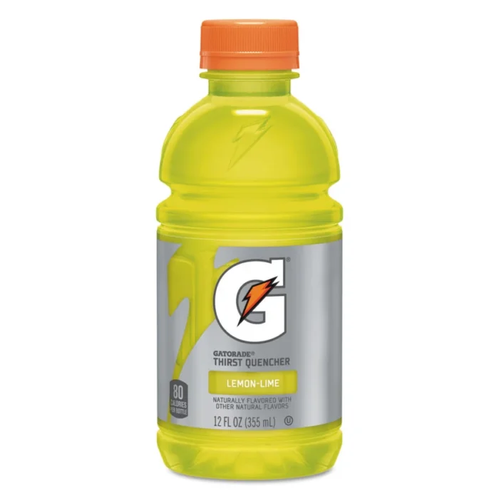 Gatorade G-Series Perform 02 Thirst Quencher, Lemon-Lime, 12 oz Bottle, 24Carton (QKR12178)
