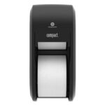 Georgia Pacific Professional Compact Vertical 2-Roll Coreless Tissue Dispenser, 14.06 x 6.69 x 8.19, Black (GPC56790A)