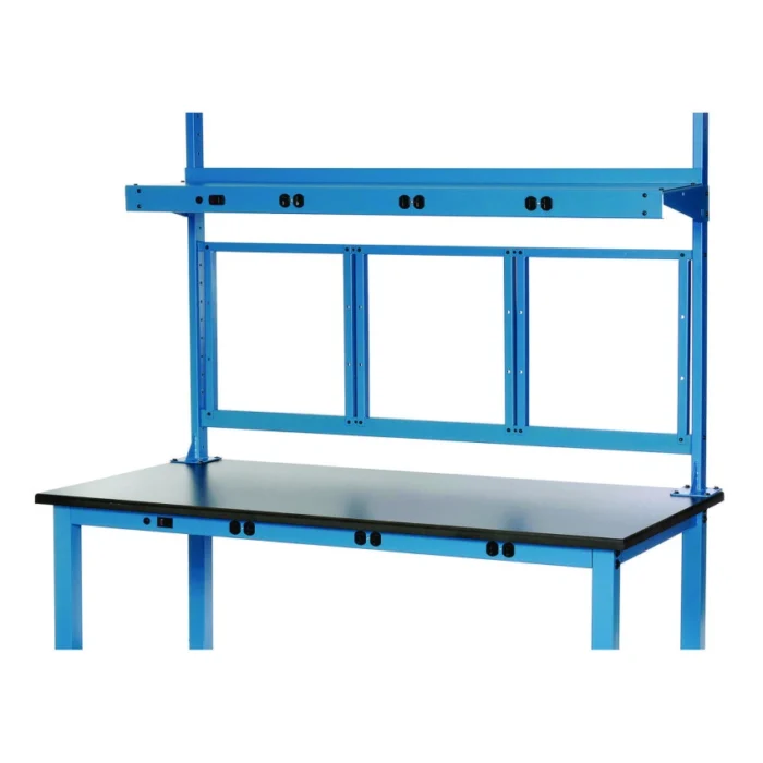 Global Industrial Panel Mounting Rail, For Use with Global Industrial 60 Wide Workbenches, 125 lb Weight Capacity (GBE249292ABL)