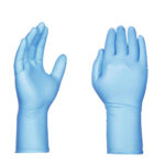 GloveWorks by AMMEX Blue Nitrile Exam Gloves, Powder-Free, X-Large, Blue, 8 mil, 50Box, 10 BoxesCarton (AXCGPNHD68100)