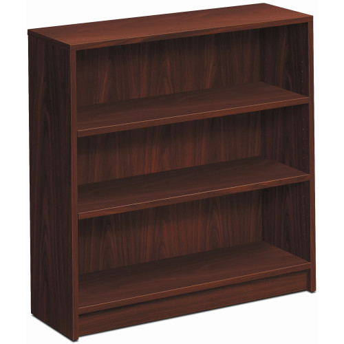 HON 1870 Series Bookcase, Three-Shelf, 36w x 11.5d x 36.13h, Mahogany (HON1872N)