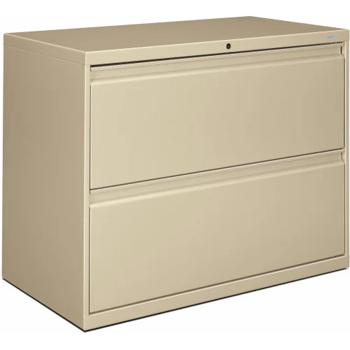 HON Brigade 800 Series Lateral File, 2 LegalLetter-Size File Drawers, Putty, 36 x 18 x 28 (HON882LL)