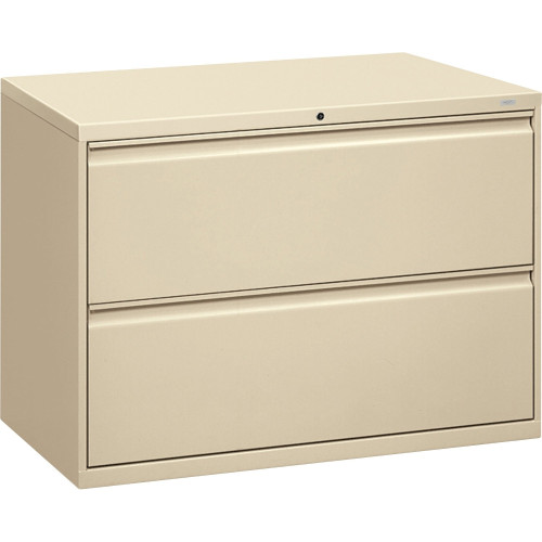 HON Brigade 800 Series Lateral File, 2 LegalLetter-Size File Drawers, Putty, 42 x 18 x 28 (HON892LL)