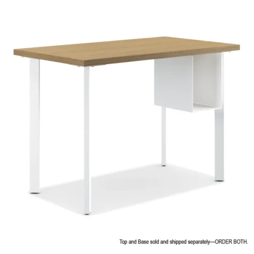 HON Coze Writing Desk Worksurface, Rectangular, 48 x 24, Natural Recon (HONHLCR2448LN1)