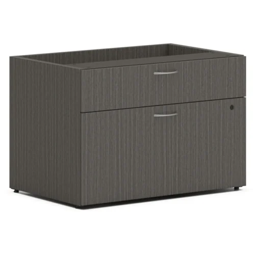HON Mod Low Personal Credenza, 30w x 20d x 21h, Slate Teak (HONLCL3020BFLS1)