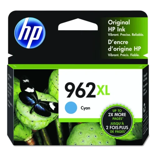 HP 962XL, (3JA00AN) High-Yield Cyan Original Ink Cartridge (HEW3JA00AN)