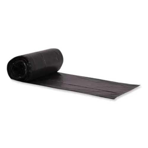 Heritage Eco Blend Max Can Liners, 23 gal, 0.8 mil, 28 x 45, Black, 25 BagsRoll, 10 RollsCarton (HERL5645TKER1)