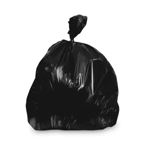 Heritage Linear Low-Density Can Liners, 30 gal, 1.25 mil, 30 x 36, Black, Flat Pack, 200Carton (HERH6036PK)