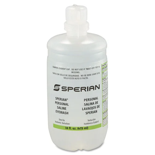 Honeywell Saline Personal Eyewash Bottles, 16 oz Bottle, 12Carton (FND320004540CT)