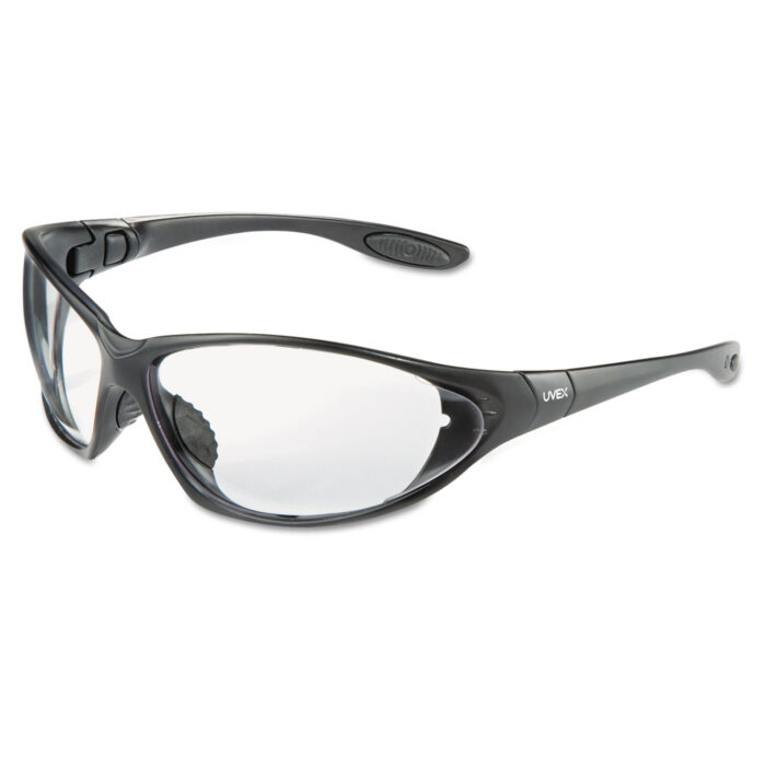 Honeywell Seismic Sealed Eyewear, Clear Uvextra AF Lens, Black Frame (UVXS0600X)
