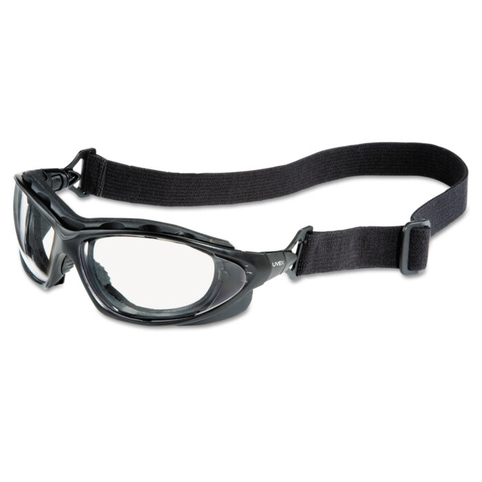 Honeywell Seismic Sealed Eyewear, Clear Uvextra AF Lens, Black Frame (UVXS0600X)