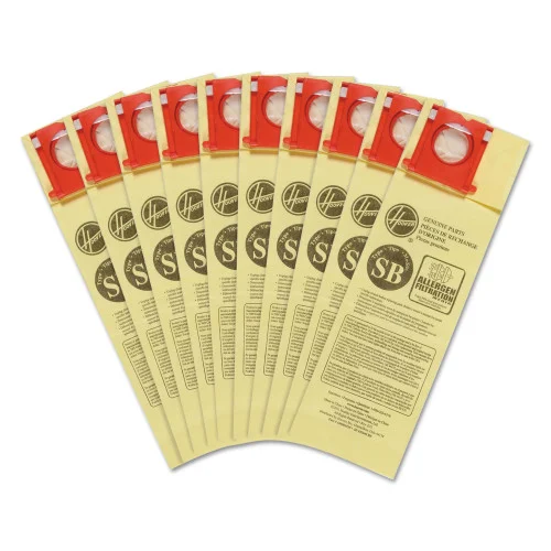 Hoover Commercial Disposable Vacuum Bags, Allergen SB, 10Pack (HVRAH10170)