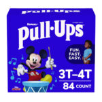 Huggies Pull-Ups Learning Designs Potty Training Pants for Boys, Size 5, 3T-4T, 32 lbs to 40 lbs, 84Carton (KCC45271)