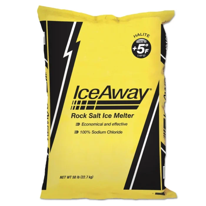 Ice-A-Way Rock Salt, 50 lb Bag, 49Pallet (NASROCK)