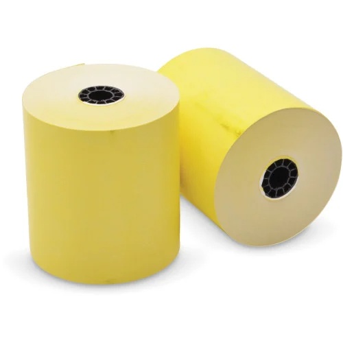 Iconex Direct Thermal Printing Thermal Paper Rolls, 3.13 x 230 ft, Canary, 50Carton (ICX90902271)